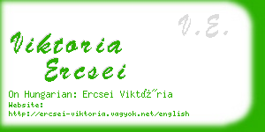 viktoria ercsei business card